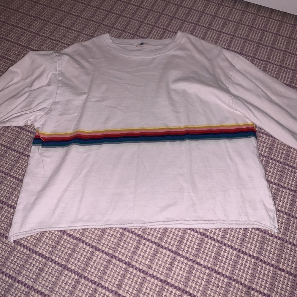 Brandy Melville rainbow long sleeve top